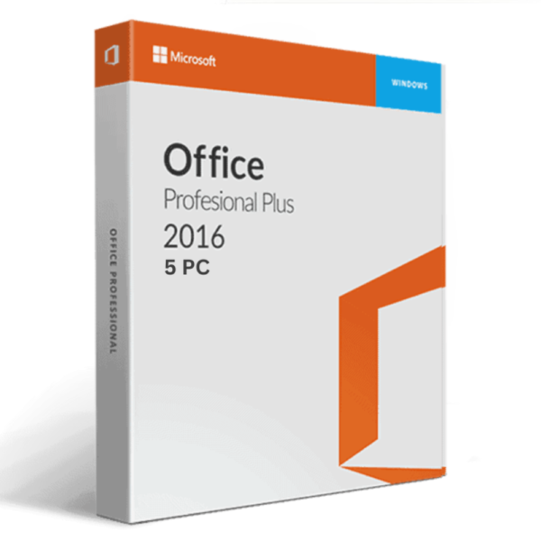 Microsoft Office 2016 for 5 PCs