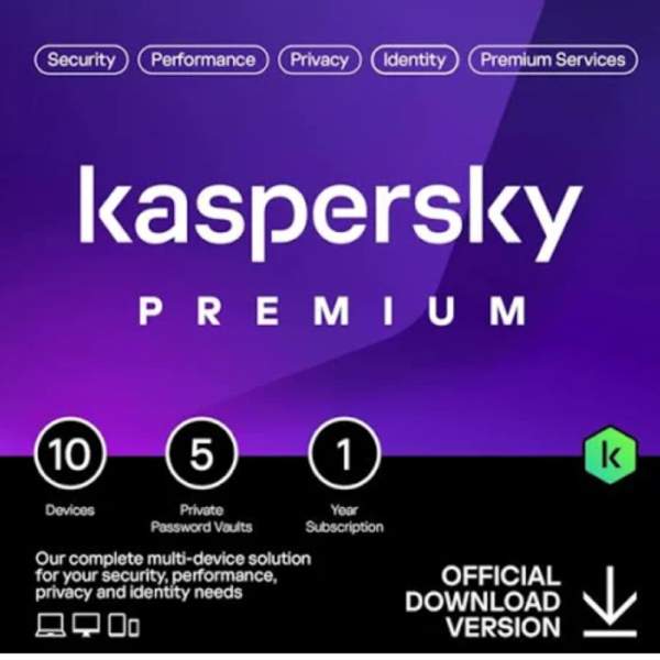 Kaspersky Premium 2025 – 10 Devices, 5 Accounts